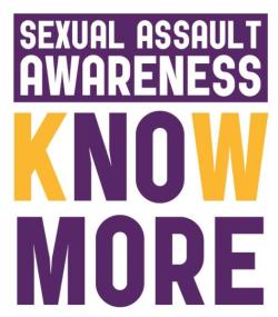 Know more sexual assault awareness graphic